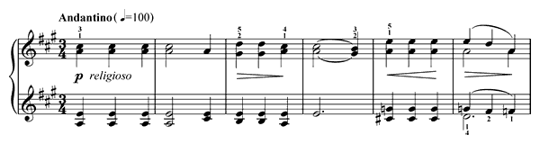 Ave Maria Op. 100 No. 19  in A Major by Burgmüller piano sheet music