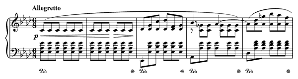 Prelude Op. 28 No. 17  in A-flat Major by Chopin piano sheet music