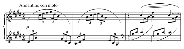Arabesque 1 -  in E Major by Debussy
