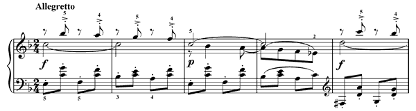 Gentle Reproach Op. 138 No. 2  in F Major by Heller piano sheet music