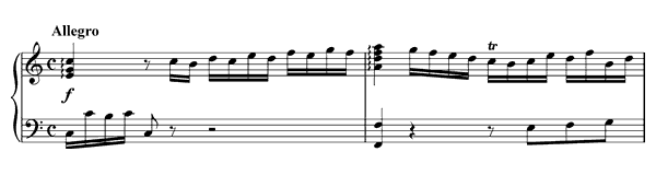 Sonata 1 - K. 279 in C Major by Mozart