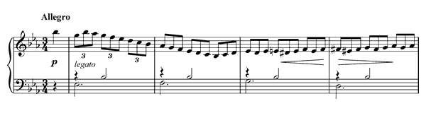 Impromptu Op. 90 No. 2  in E-flat Major by Schubert piano sheet music